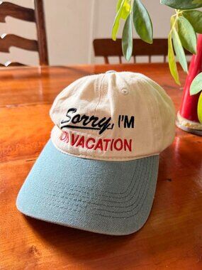 Duvin Surf Baseball Cap “Sorry, I’m on Vacation”